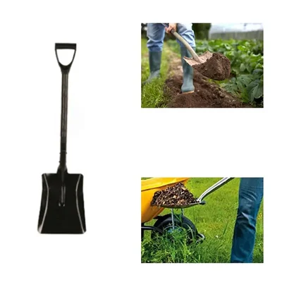 Made in India Mild Steel Square Shovel/Spade/Belcha With PVC Grip Handle